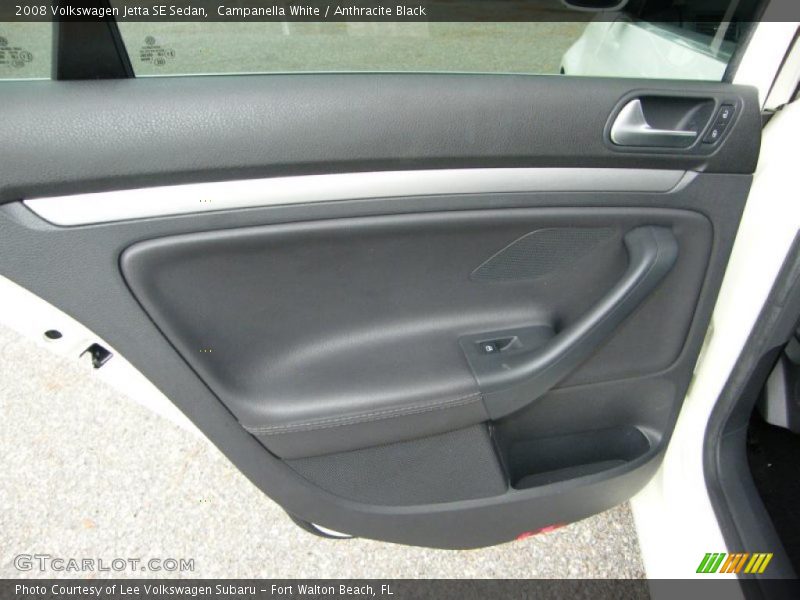 Campanella White / Anthracite Black 2008 Volkswagen Jetta SE Sedan
