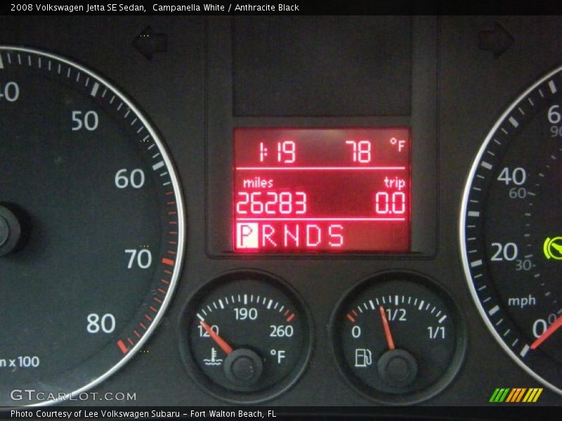 Campanella White / Anthracite Black 2008 Volkswagen Jetta SE Sedan