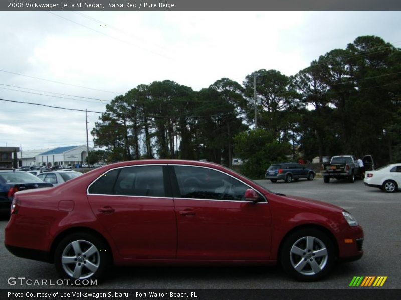 Salsa Red / Pure Beige 2008 Volkswagen Jetta SE Sedan