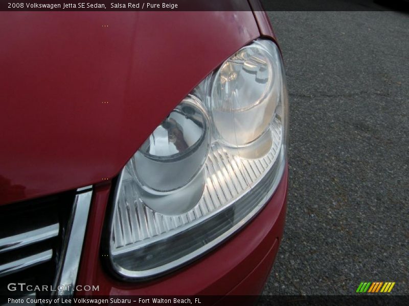 Salsa Red / Pure Beige 2008 Volkswagen Jetta SE Sedan