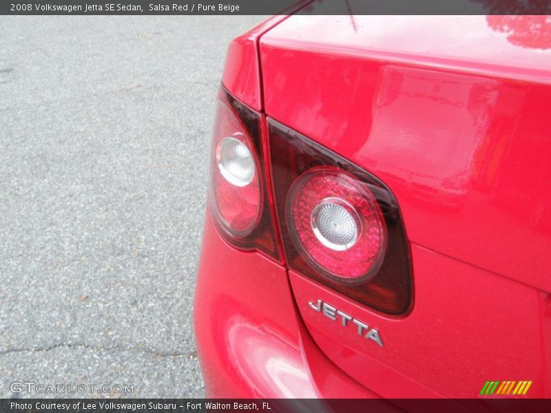 Salsa Red / Pure Beige 2008 Volkswagen Jetta SE Sedan