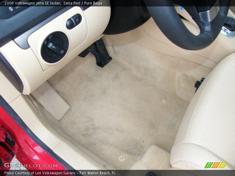 Salsa Red / Pure Beige 2008 Volkswagen Jetta SE Sedan