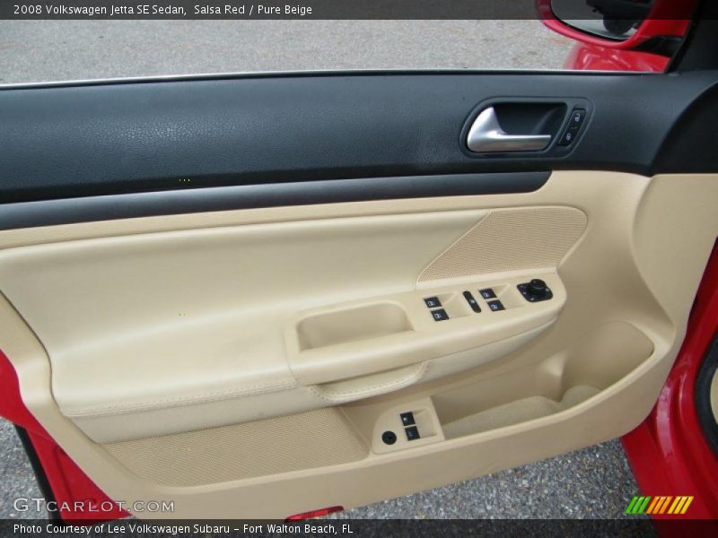 Salsa Red / Pure Beige 2008 Volkswagen Jetta SE Sedan