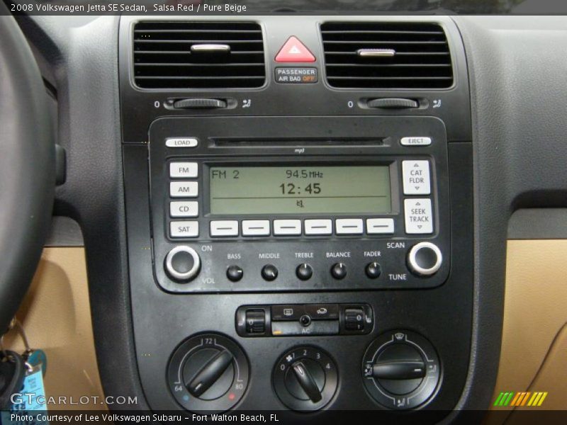 Salsa Red / Pure Beige 2008 Volkswagen Jetta SE Sedan