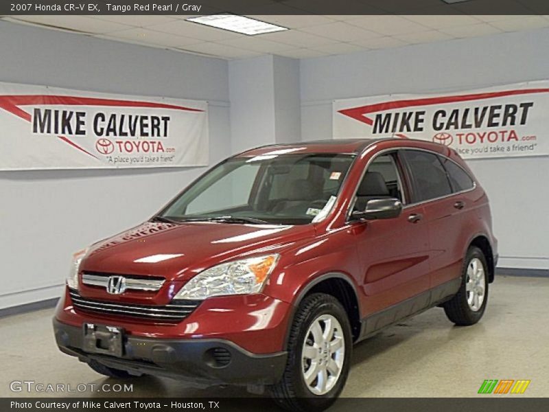 Tango Red Pearl / Gray 2007 Honda CR-V EX