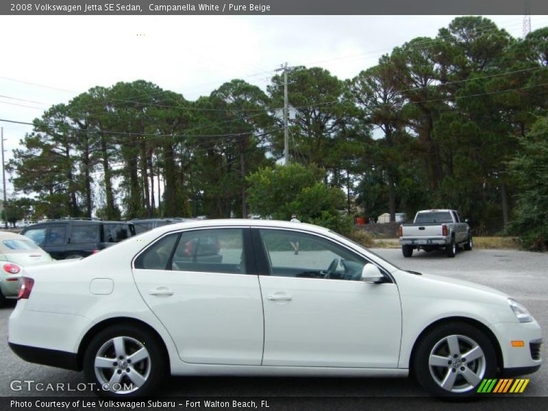 Campanella White / Pure Beige 2008 Volkswagen Jetta SE Sedan