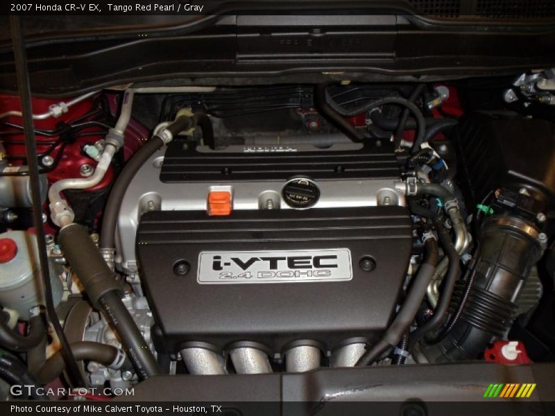 Tango Red Pearl / Gray 2007 Honda CR-V EX