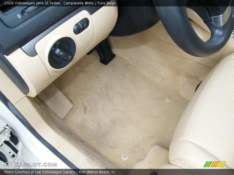 Campanella White / Pure Beige 2008 Volkswagen Jetta SE Sedan