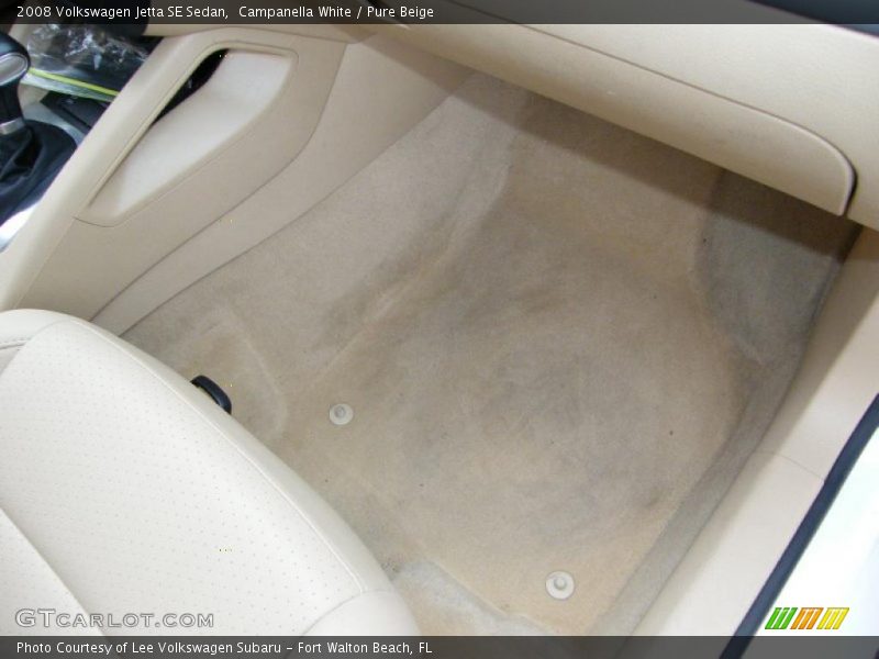 Campanella White / Pure Beige 2008 Volkswagen Jetta SE Sedan