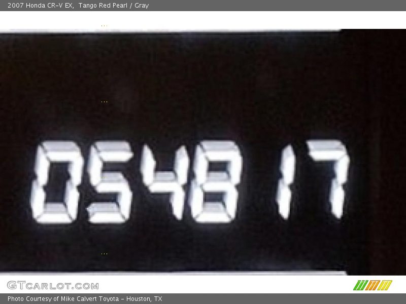 Tango Red Pearl / Gray 2007 Honda CR-V EX