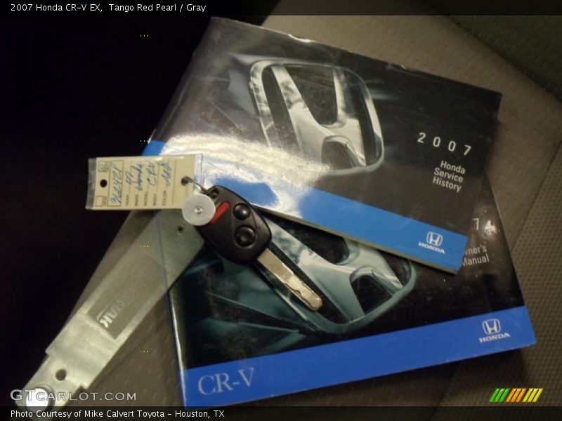 Tango Red Pearl / Gray 2007 Honda CR-V EX