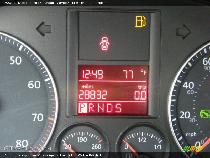 Campanella White / Pure Beige 2008 Volkswagen Jetta SE Sedan