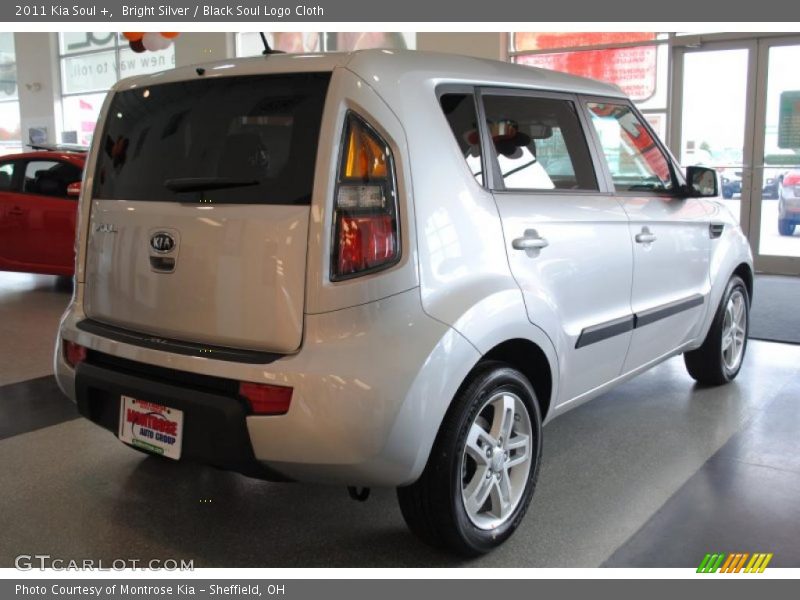 Bright Silver / Black Soul Logo Cloth 2011 Kia Soul +