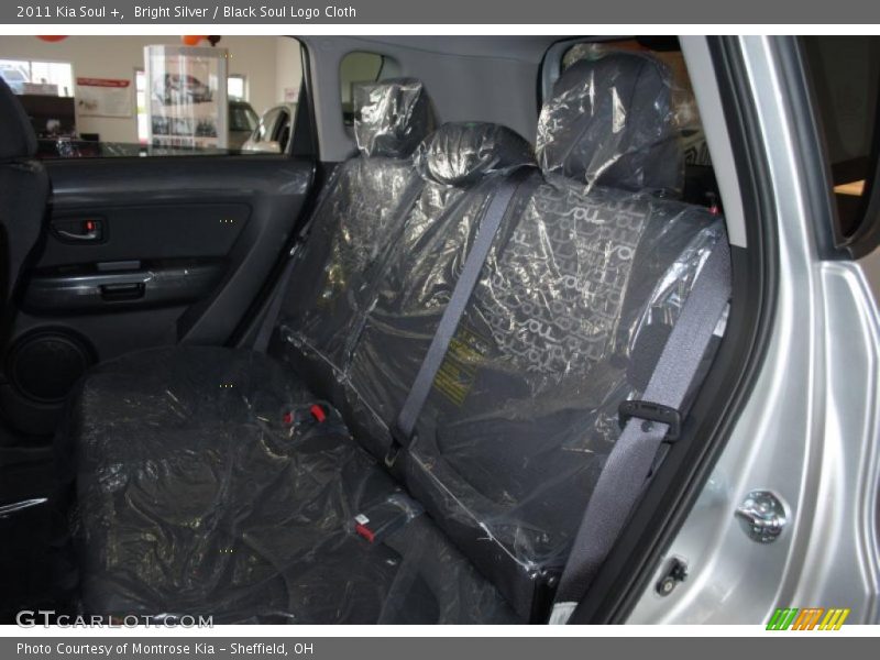 Bright Silver / Black Soul Logo Cloth 2011 Kia Soul +
