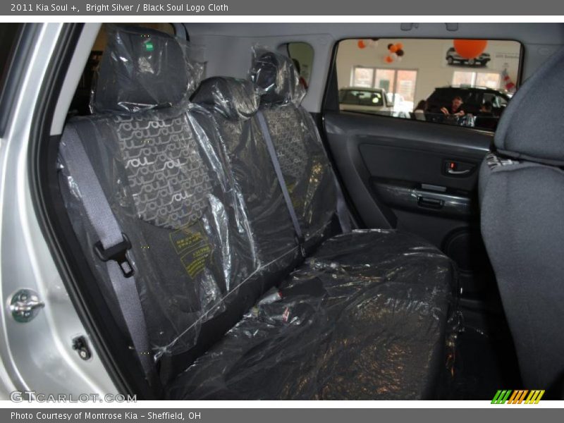 Bright Silver / Black Soul Logo Cloth 2011 Kia Soul +