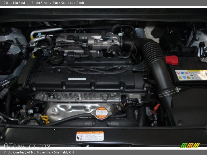 Bright Silver / Black Soul Logo Cloth 2011 Kia Soul +