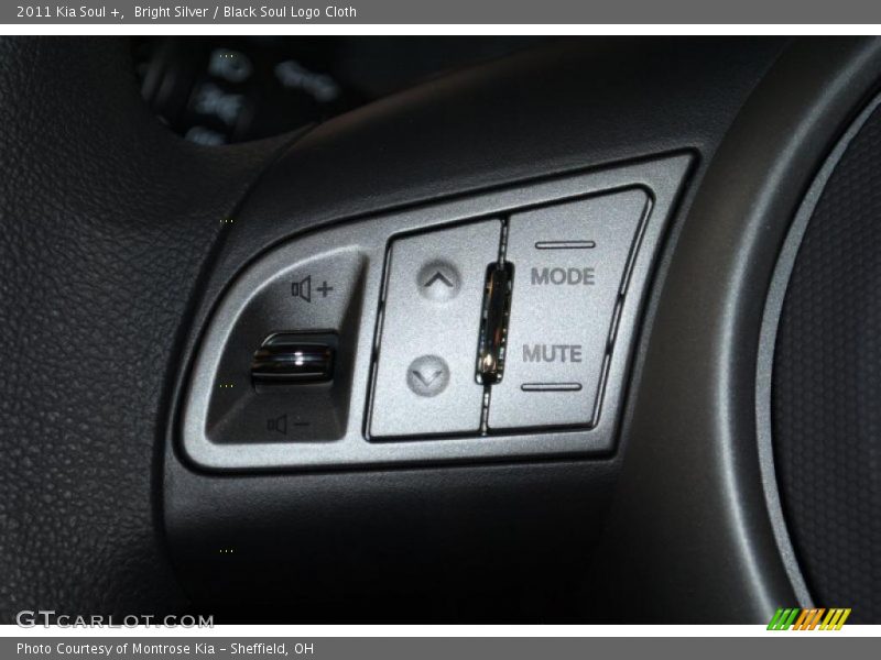 Bright Silver / Black Soul Logo Cloth 2011 Kia Soul +