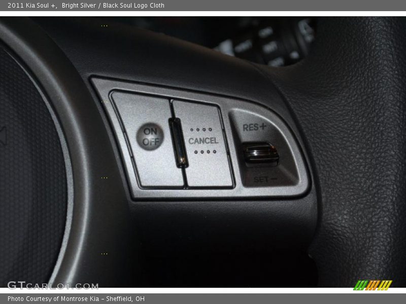 Bright Silver / Black Soul Logo Cloth 2011 Kia Soul +
