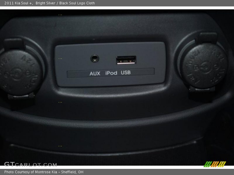 Bright Silver / Black Soul Logo Cloth 2011 Kia Soul +