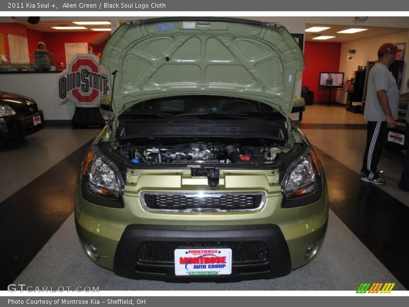 Alien Green / Black Soul Logo Cloth 2011 Kia Soul +