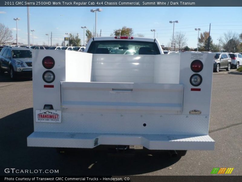 Summit White / Dark Titanium 2011 GMC Sierra 2500HD Work Truck Regular Cab 4x4 Chassis Commercial