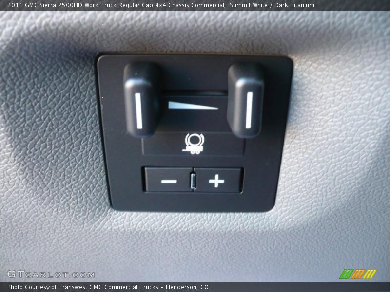 Controls of 2011 Sierra 2500HD Work Truck Regular Cab 4x4 Chassis Commercial