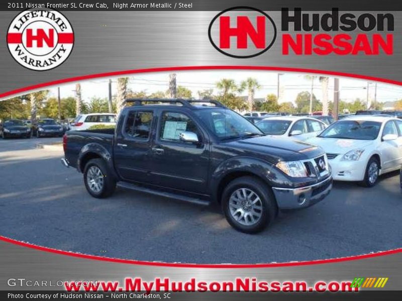 Night Armor Metallic / Steel 2011 Nissan Frontier SL Crew Cab