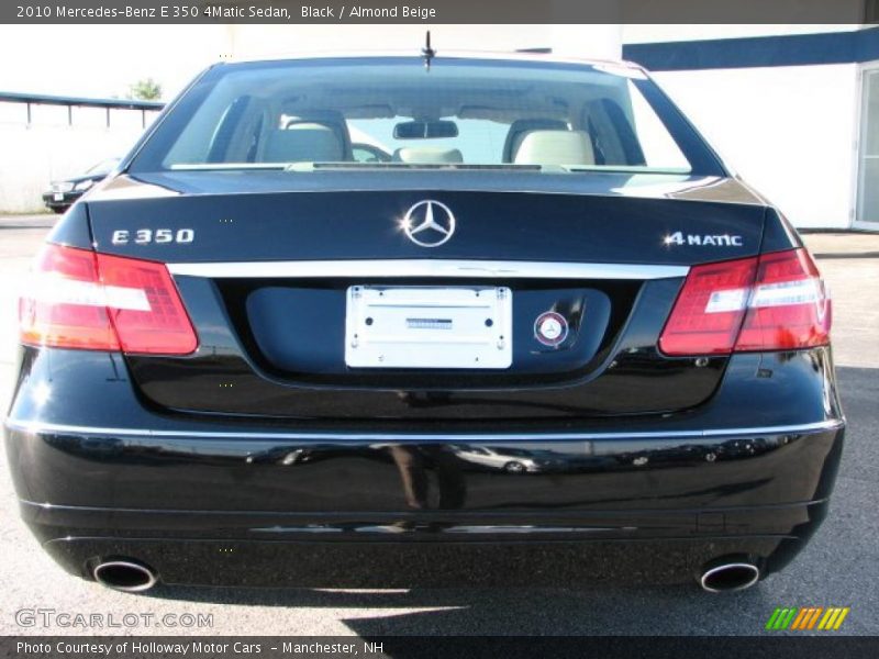 Black / Almond Beige 2010 Mercedes-Benz E 350 4Matic Sedan