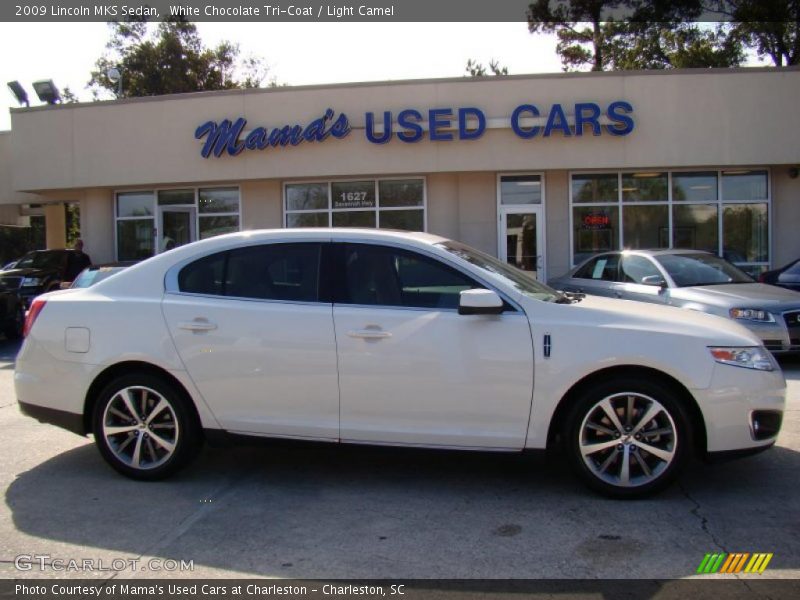 White Chocolate Tri-Coat / Light Camel 2009 Lincoln MKS Sedan