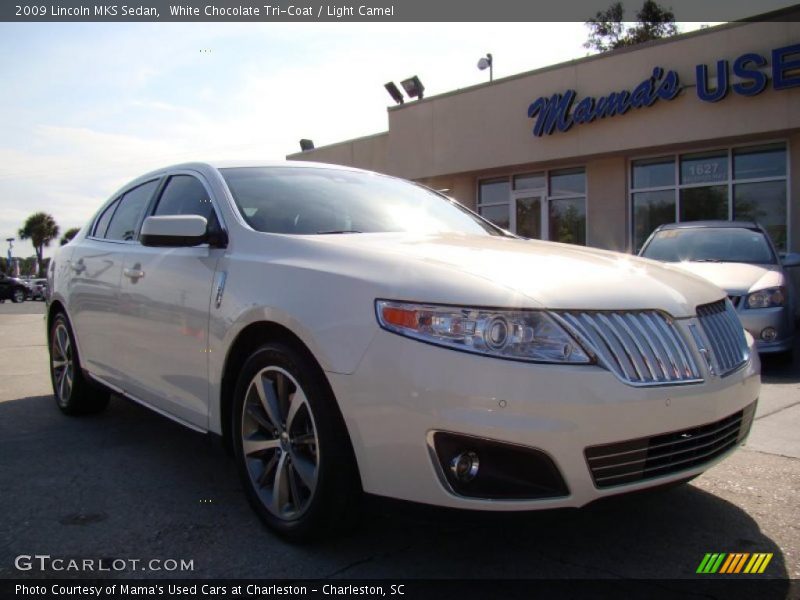 White Chocolate Tri-Coat / Light Camel 2009 Lincoln MKS Sedan