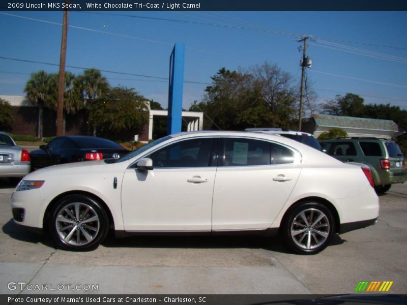 White Chocolate Tri-Coat / Light Camel 2009 Lincoln MKS Sedan