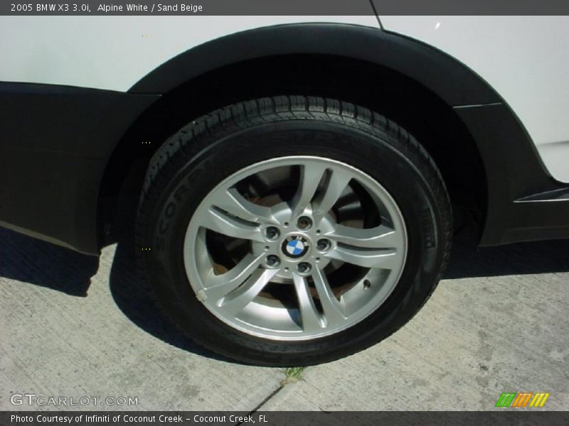 Alpine White / Sand Beige 2005 BMW X3 3.0i