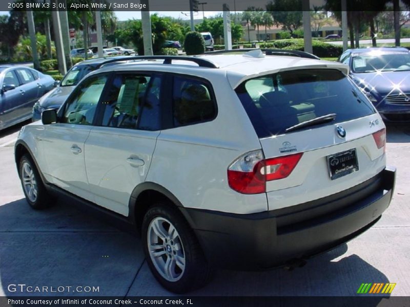 Alpine White / Sand Beige 2005 BMW X3 3.0i