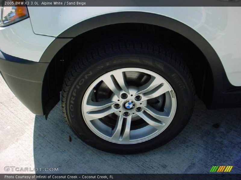 Alpine White / Sand Beige 2005 BMW X3 3.0i