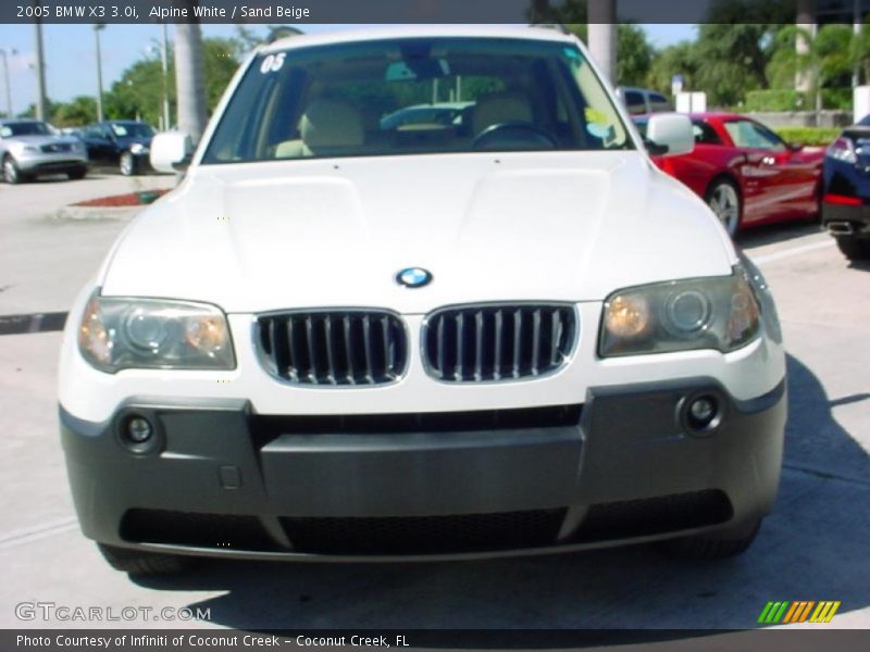 Alpine White / Sand Beige 2005 BMW X3 3.0i