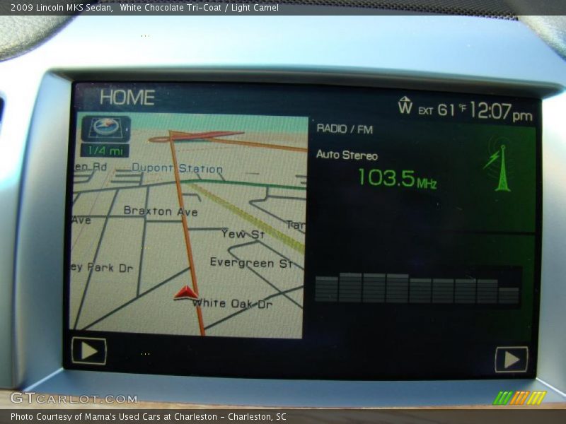 White Chocolate Tri-Coat / Light Camel 2009 Lincoln MKS Sedan