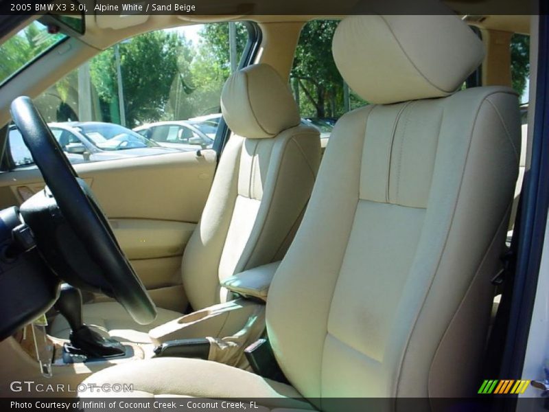 Alpine White / Sand Beige 2005 BMW X3 3.0i