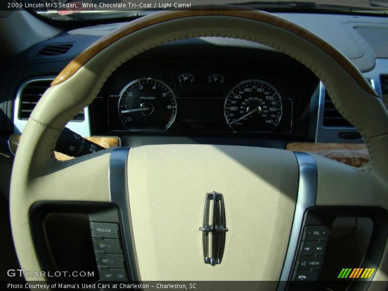 White Chocolate Tri-Coat / Light Camel 2009 Lincoln MKS Sedan