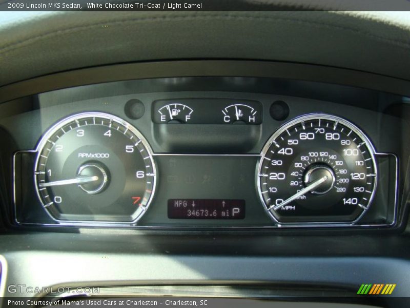 White Chocolate Tri-Coat / Light Camel 2009 Lincoln MKS Sedan
