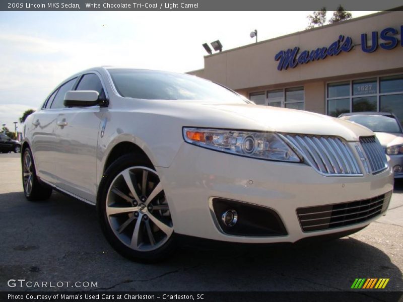 White Chocolate Tri-Coat / Light Camel 2009 Lincoln MKS Sedan