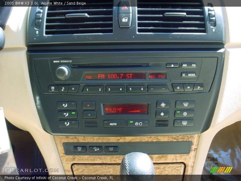 Alpine White / Sand Beige 2005 BMW X3 3.0i