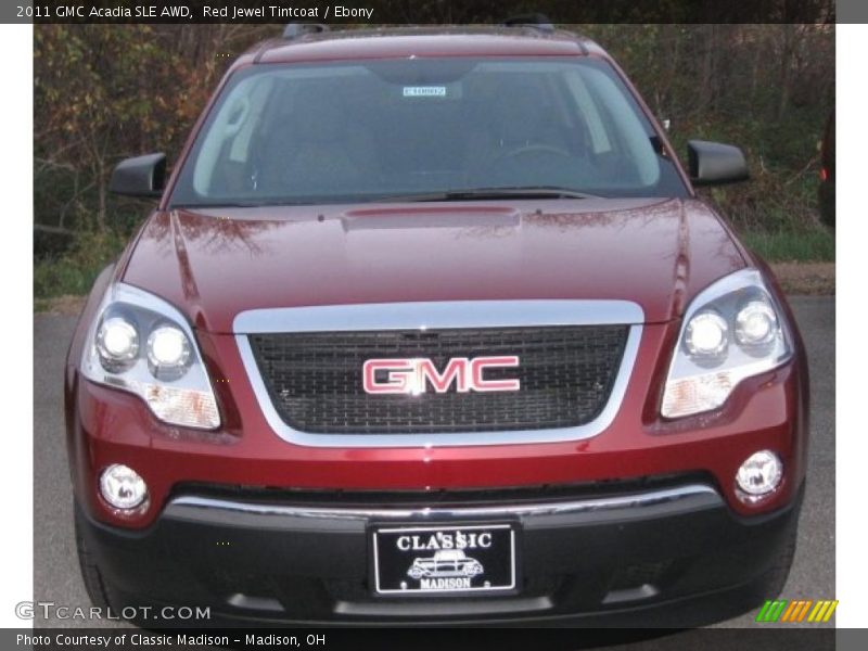 Red Jewel Tintcoat / Ebony 2011 GMC Acadia SLE AWD