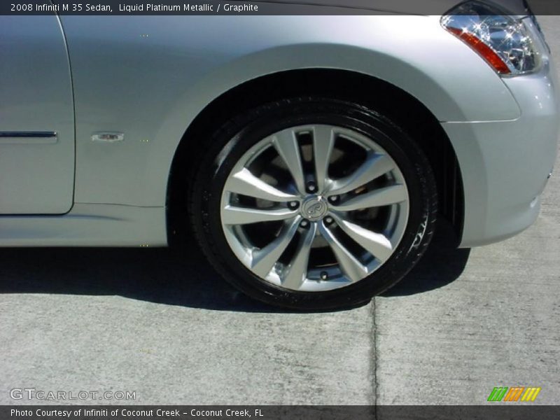 Liquid Platinum Metallic / Graphite 2008 Infiniti M 35 Sedan