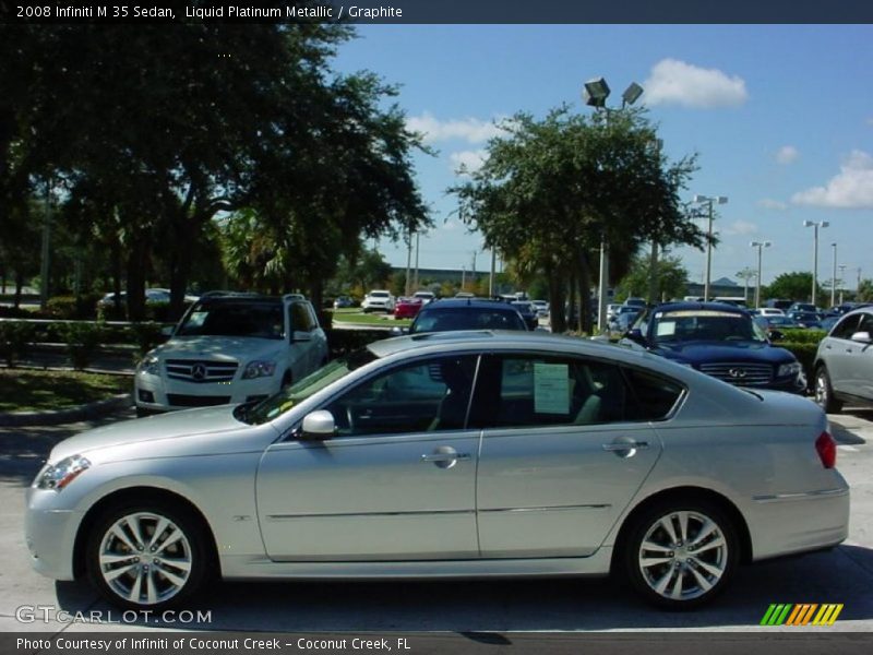 Liquid Platinum Metallic / Graphite 2008 Infiniti M 35 Sedan