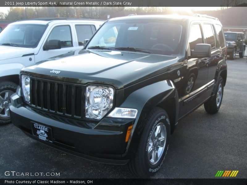 Natural Green Metallic / Dark Slate Gray 2011 Jeep Liberty Sport 4x4