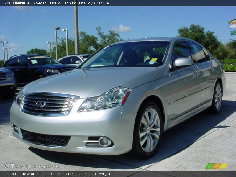 Liquid Platinum Metallic / Graphite 2008 Infiniti M 35 Sedan
