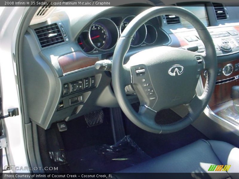 Liquid Platinum Metallic / Graphite 2008 Infiniti M 35 Sedan