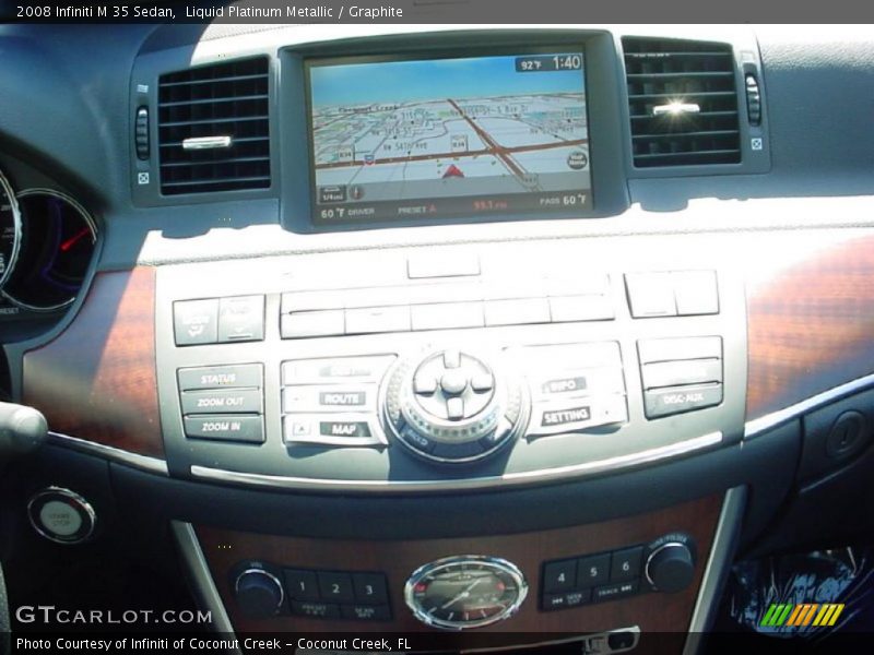 Liquid Platinum Metallic / Graphite 2008 Infiniti M 35 Sedan
