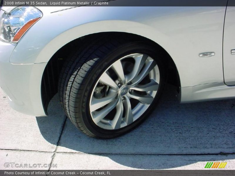 Liquid Platinum Metallic / Graphite 2008 Infiniti M 35 Sedan