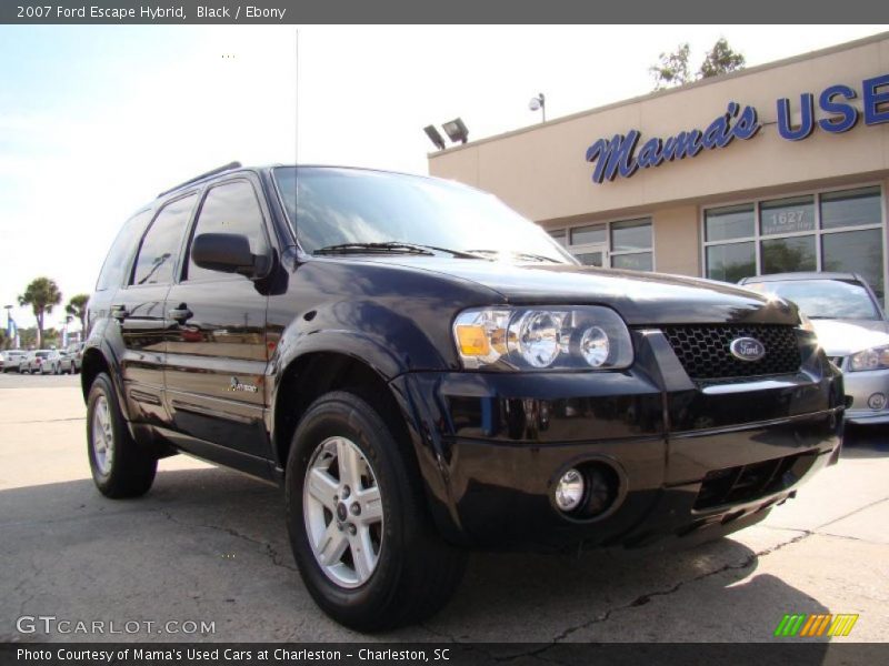 Black / Ebony 2007 Ford Escape Hybrid